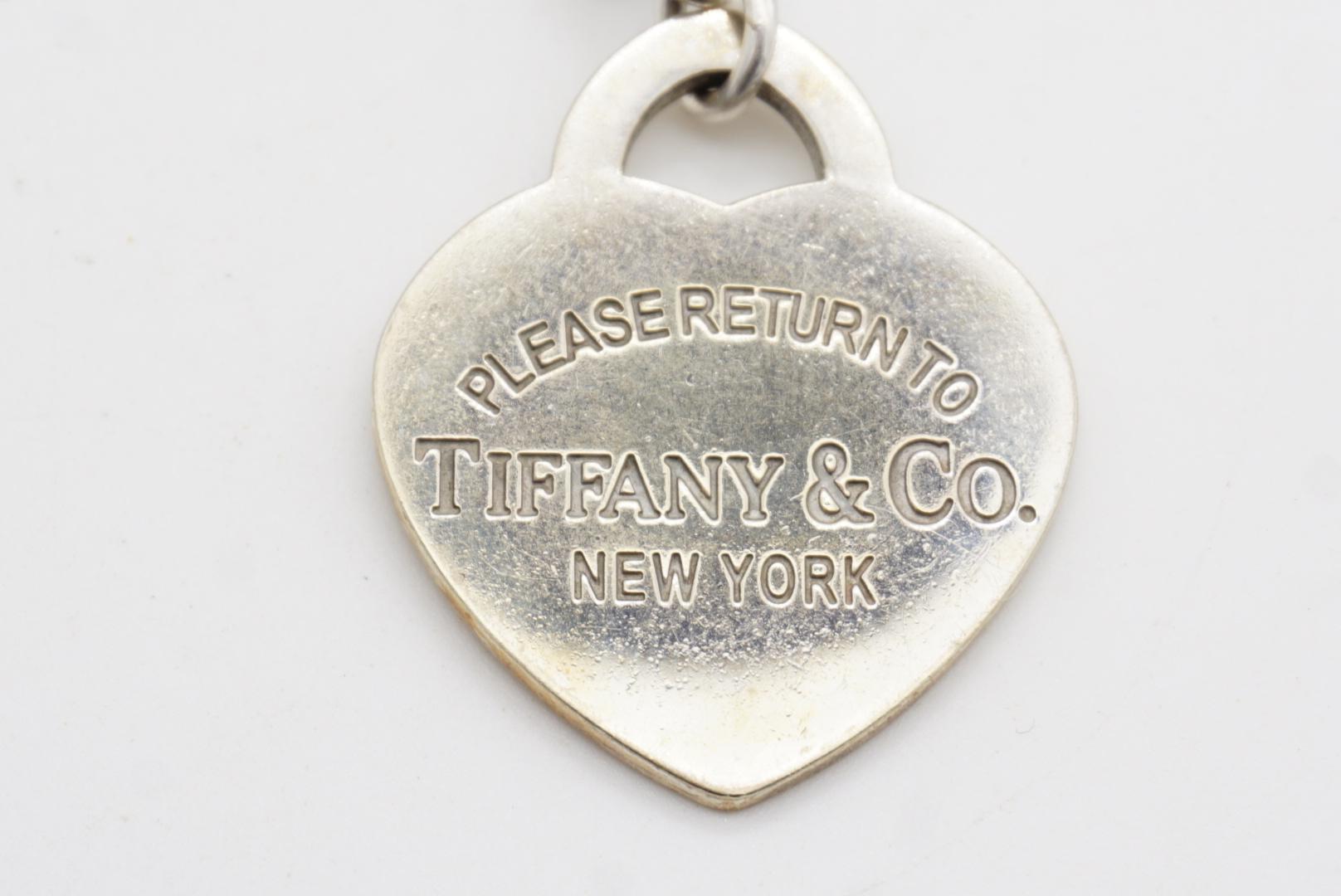 Tiffany & Co Vintage Large Heart Please Return To Toggle Bracelet 925 Silver For Sale 6