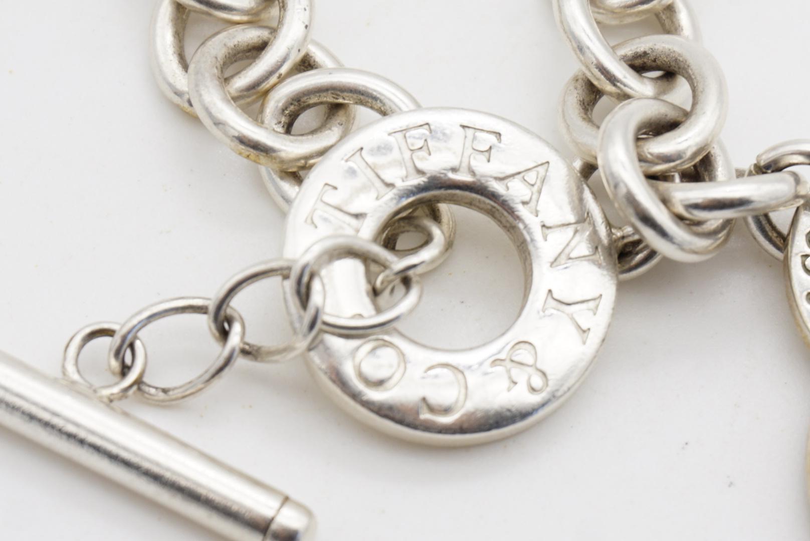 Tiffany & Co Vintage Large Heart Please Return To Toggle Bracelet 925 Silver For Sale 8