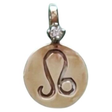 Tiffany & Co. Vintage Leo Zodiac Diamond Pendant in 14K Yellow Gold