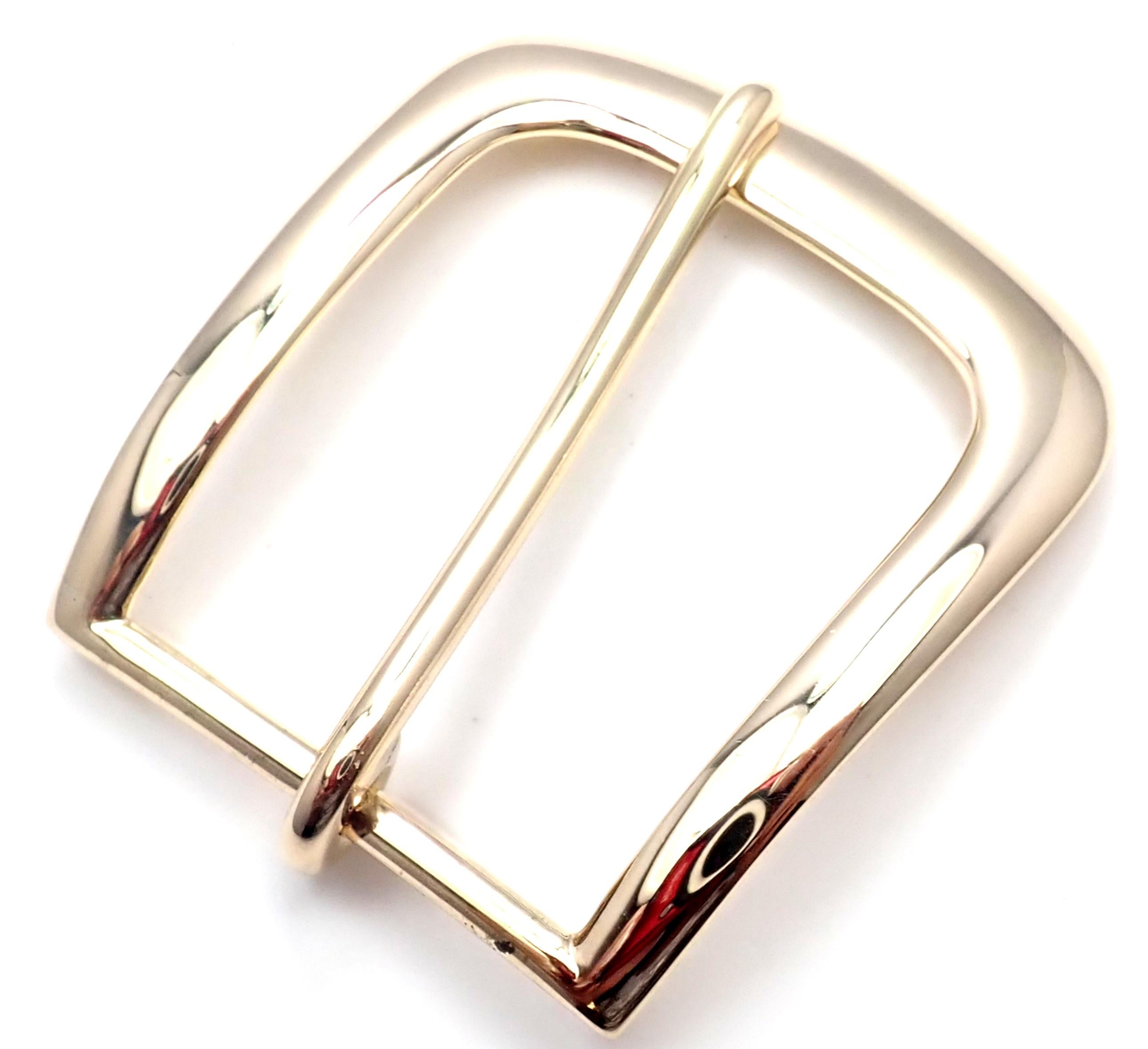 Women's or Men's Tiffany & Co. Vintage Makers Solid Yellow Gold Belt Buckle