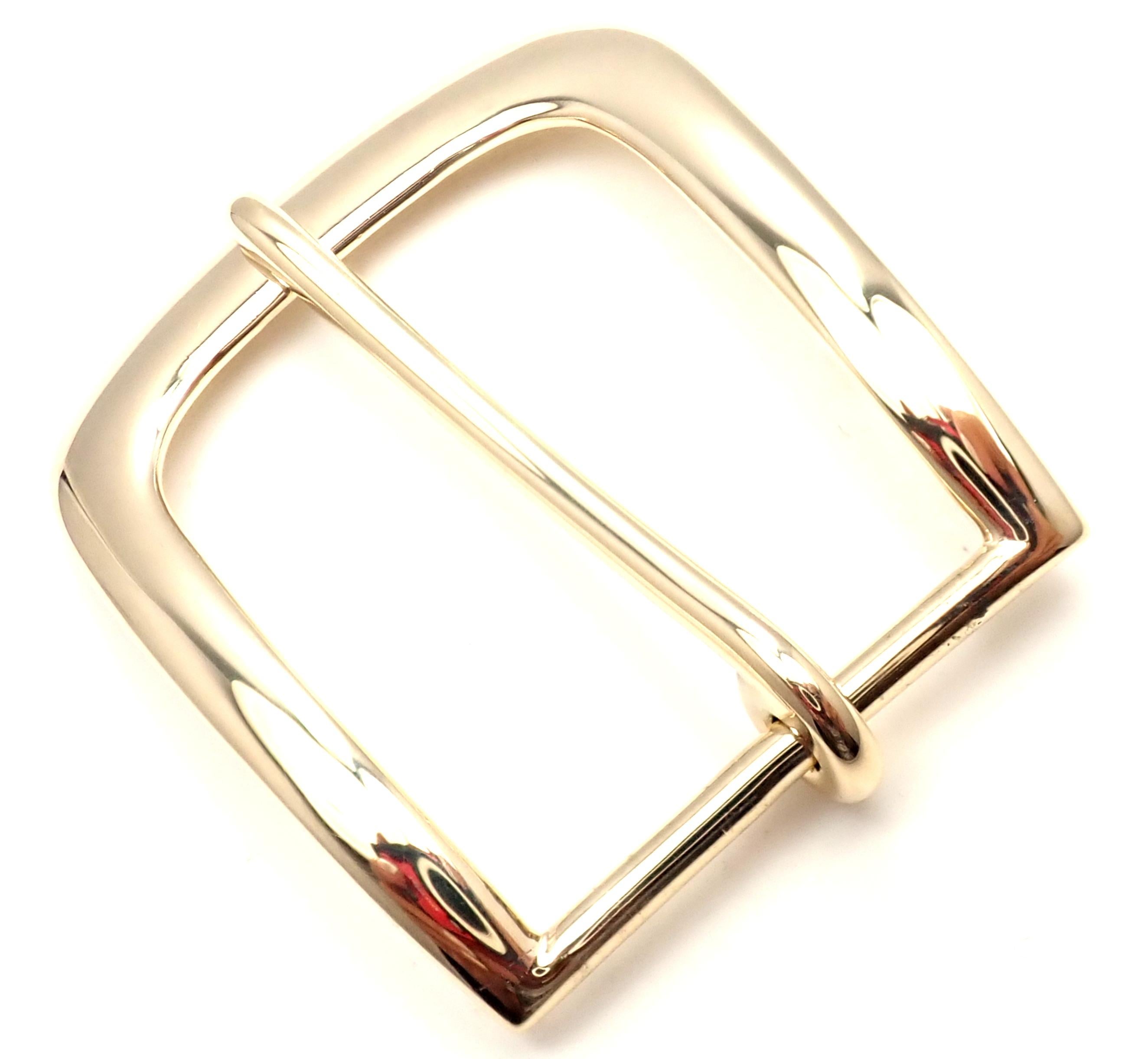 Tiffany & Co. Vintage Makers Solid Yellow Gold Belt Buckle 2