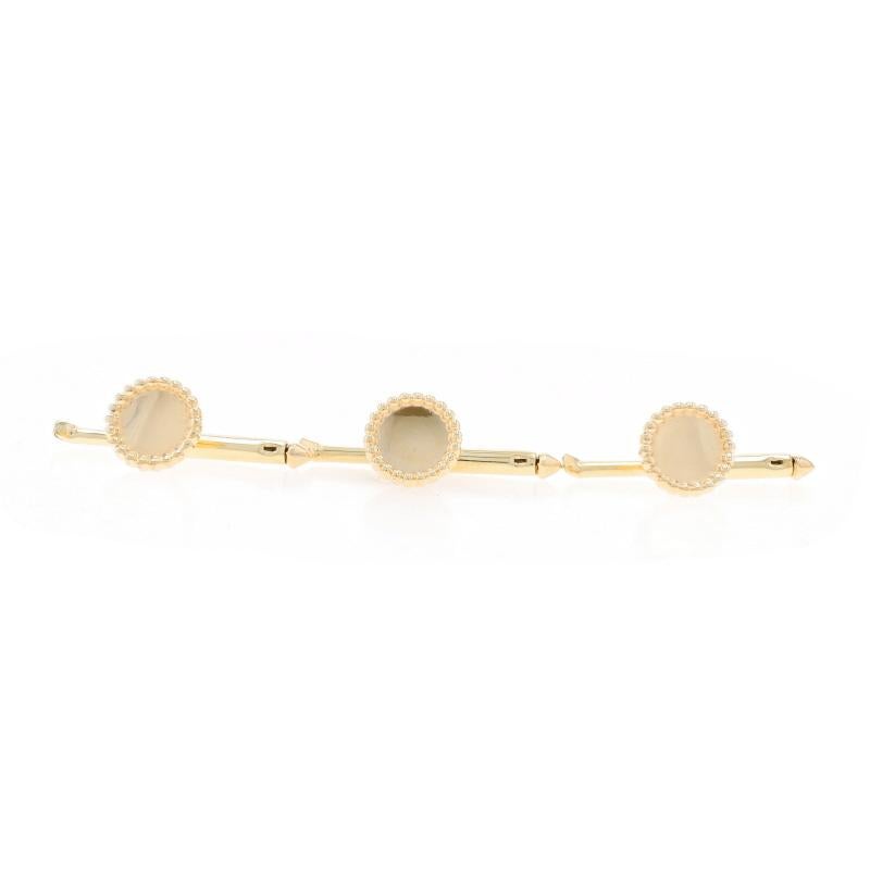 Tiffany & Co. Vintage Men's Tuxedo Set Yellow Gold 14k Cufflinks & 3 Shirt Studs For Sale 2