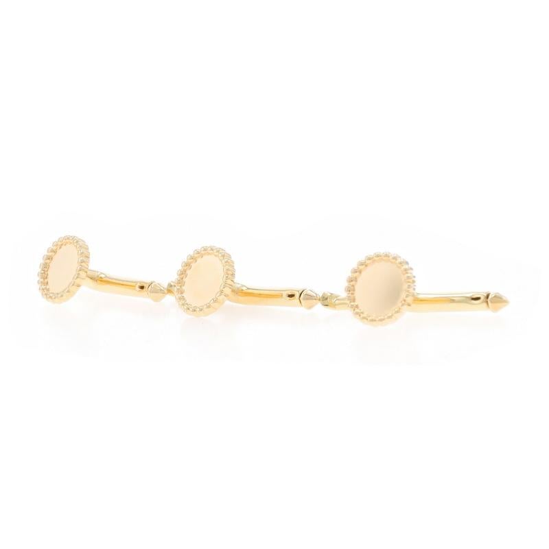 Tiffany & Co. Vintage Men's Tuxedo Set Yellow Gold 14k Cufflinks & 3 Shirt Studs For Sale 3