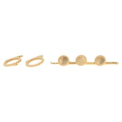 Tiffany & Co. Vintage Men's Tuxedo Set Yellow Gold 14k Cufflinks & 3 Shirt Studs