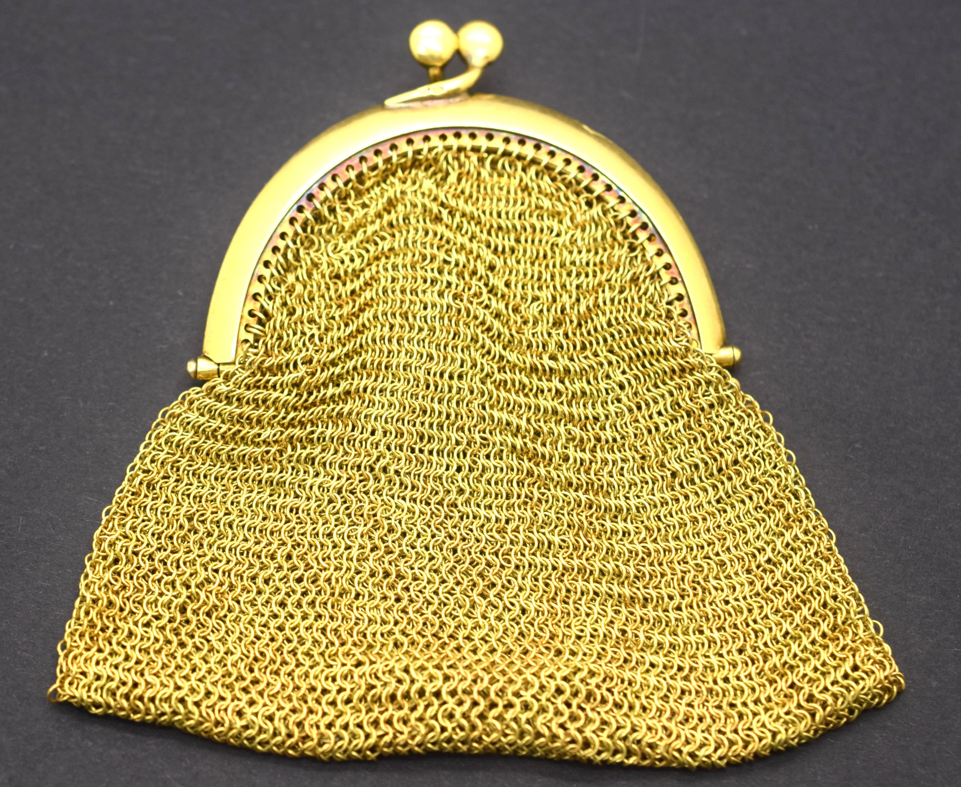 vintage gold purse