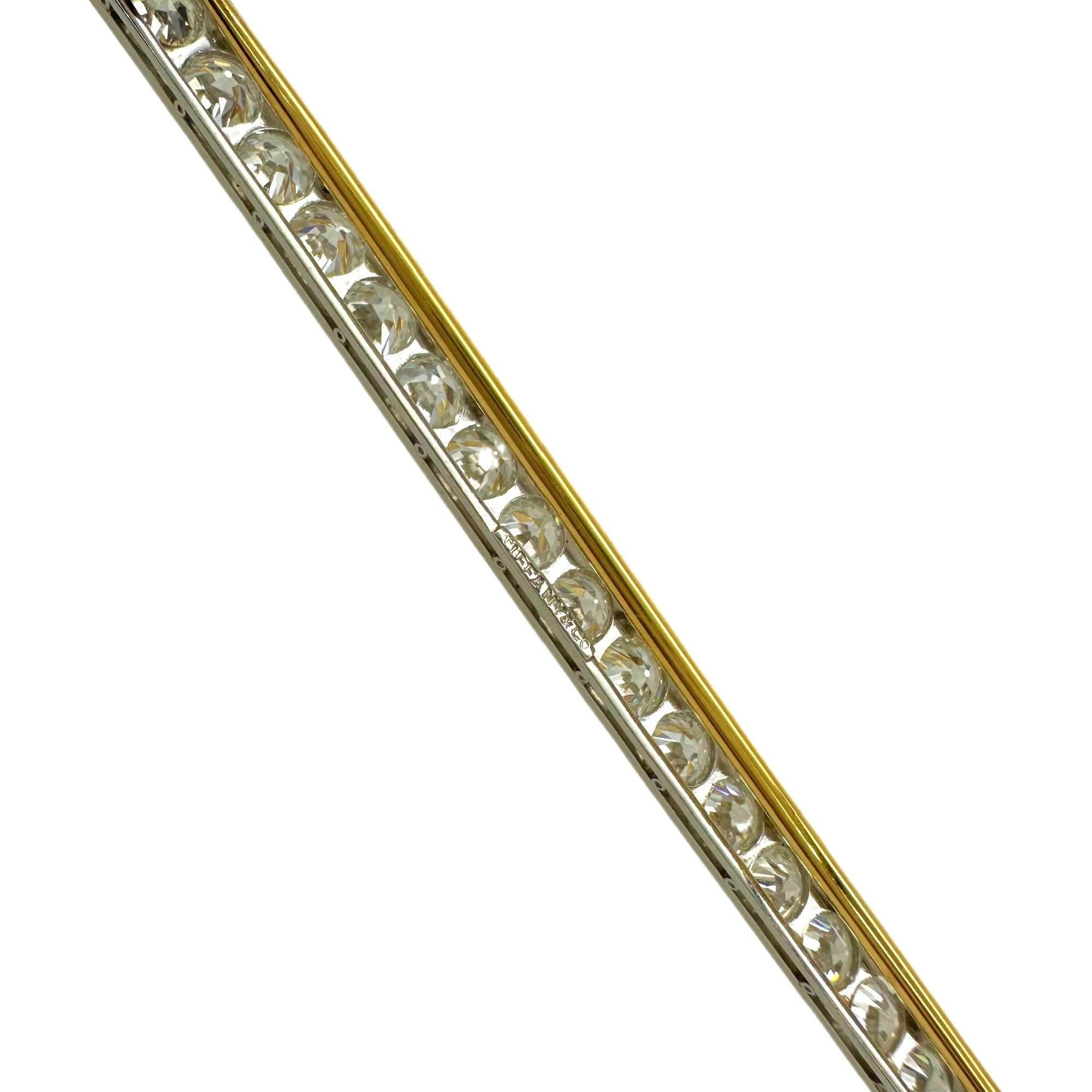 Tiffany & Co Vintage Diamond Platinum Pin Brooch Old European Cuts 4.60 tcw For Sale 5