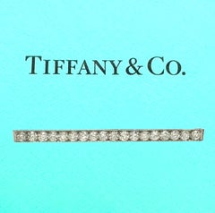 Tiffany & Co Vintage Diamond Platinum Pin Brooch Old European Cuts 4.60 tcw