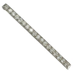 Tiffany & Co Vintage Diamant-Platin-Anstecknadelbrosche im alteuropäischen Schliff 4,60 tcw