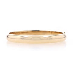 Tiffany & Co. Vintage Oval Bangle Bracelet Yellow Gold 14k