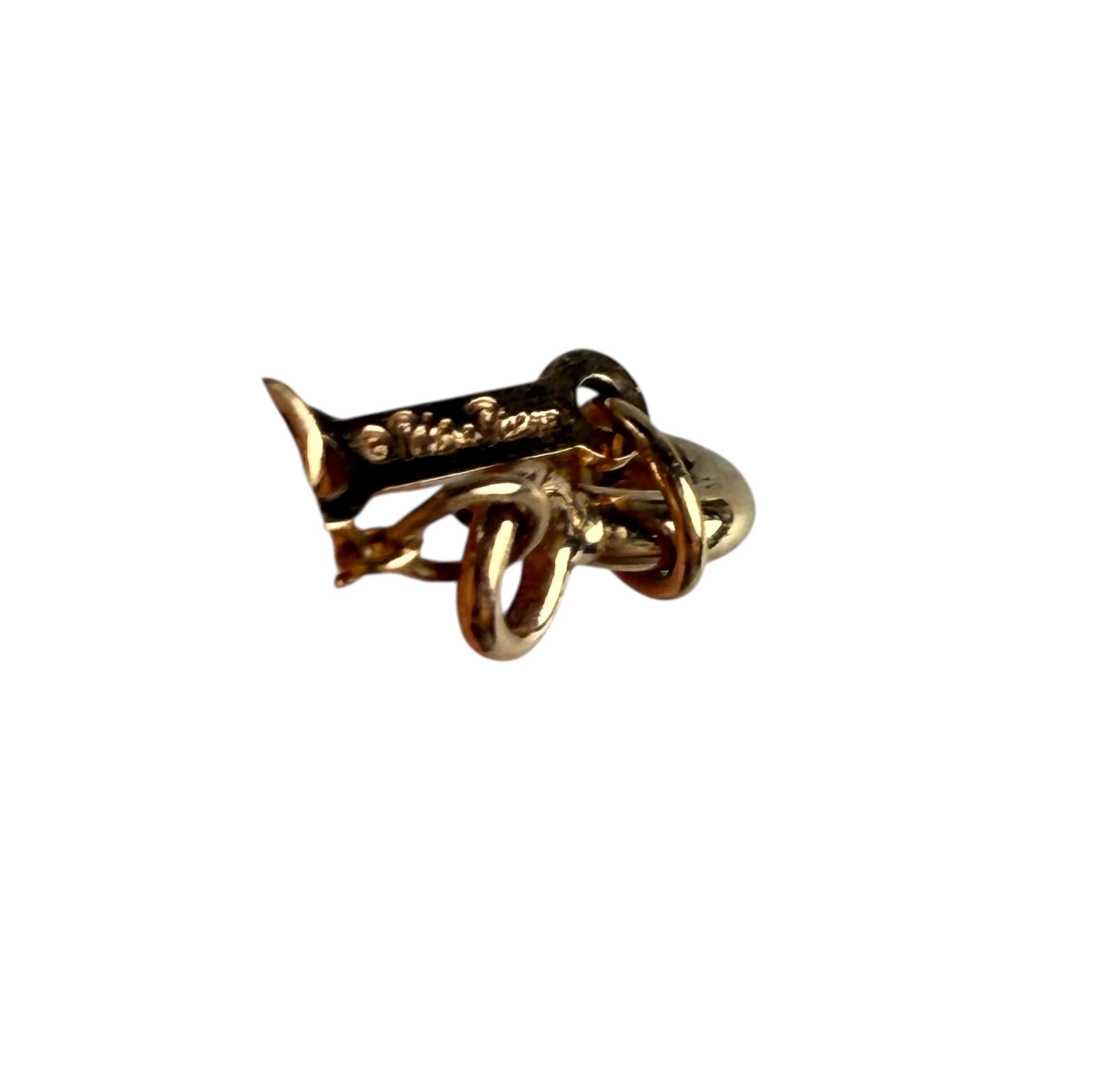 Golding Co Vintage Paloma Picasso Love Graffiti Bracelet en or rose 18K 9.5