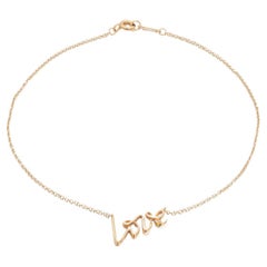 Tiffany Co Vintage Paloma Picasso Love Graffiti-Armband aus 18 Karat Roségold 9,5"
