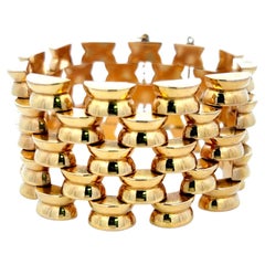 Tiffany & Co Pulsera de eslabones con dibujo vintage de oro amarillo de 18 quilates 83,80 gramos