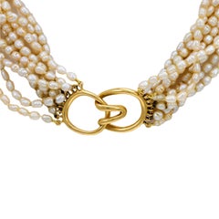 Collares colgantes de perlas