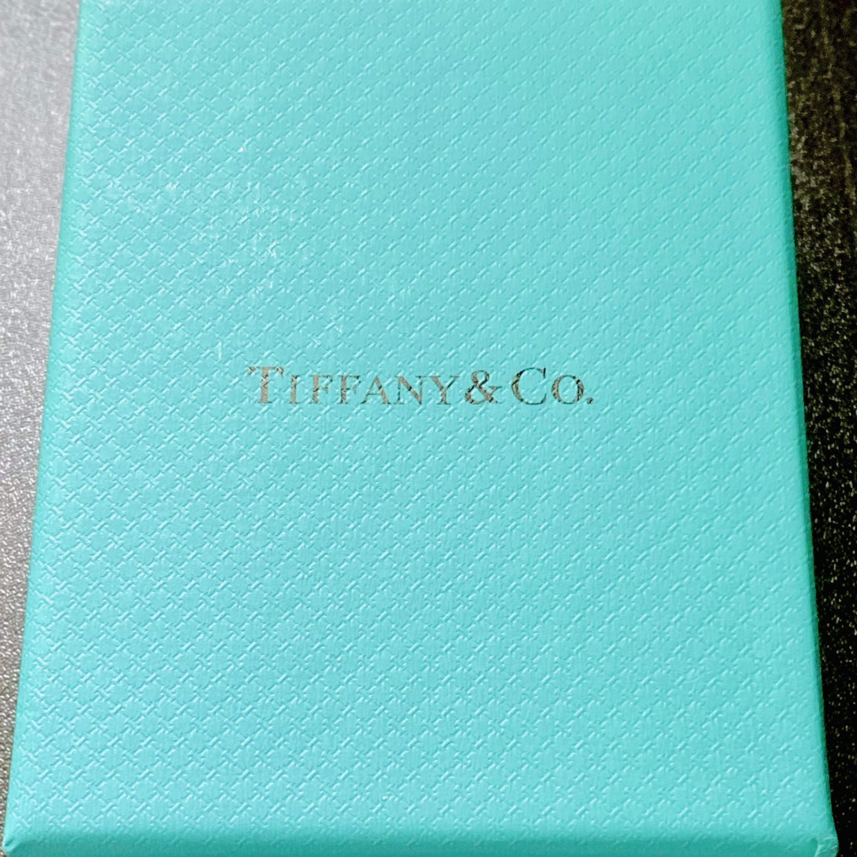 Contemporary Tiffany Co Vintage Platinum Diamond 0.55 Carat Earrings 18 Karat Gold Jackets For Sale