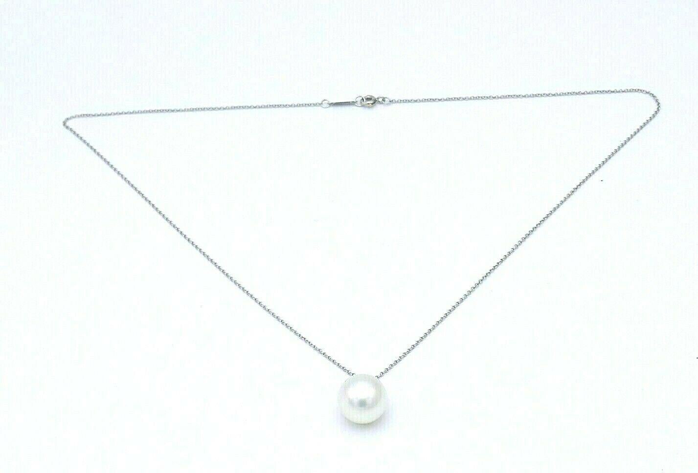 Women's Tiffany & Co. Vintage Platinum Pearl Diamond Necklace