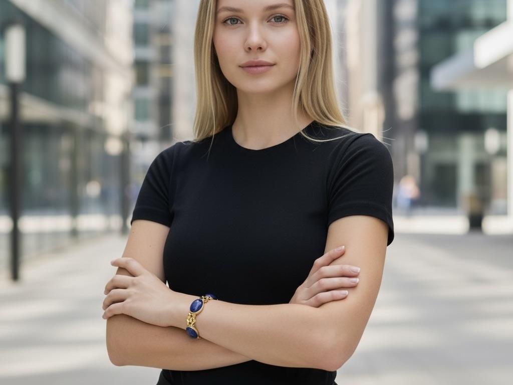 Bracciale in oro giallo di Tiffany & Co. con cinque raffinate pietre di lapislazzuli naturali cabochon incastonate a castone e con riflessi dorati. Le pietre incastonate hanno una lunghezza di circa 20,22 mm e una larghezza di 15,05 mm e sono