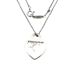Tiffany & Co. Vintage “Return to Tiffany” Heart Tag Necklace in Sterling Silver