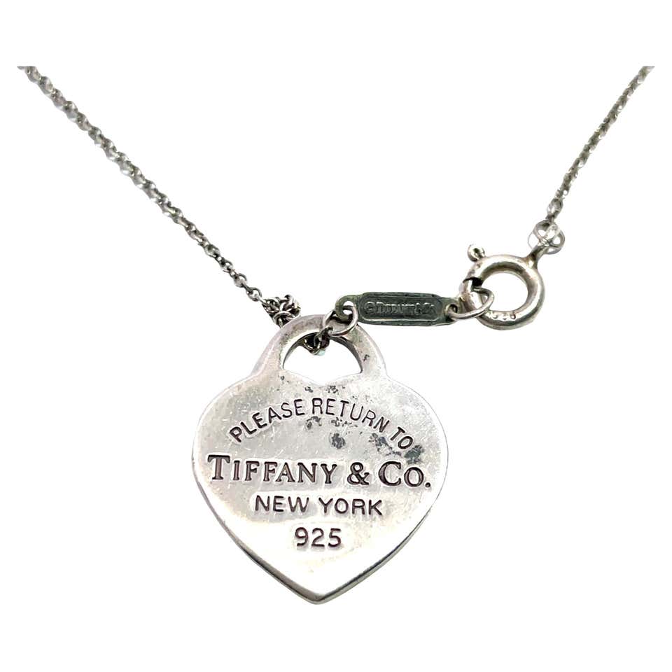 Tiffany and Co. 925 Sterling Silver Return to Tiffany Heart Tag Wrap ...