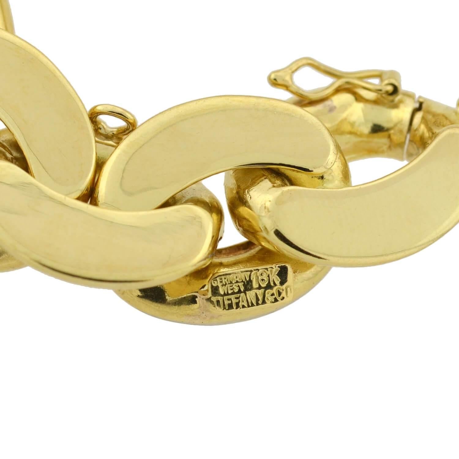 Tiffany & Co. Vintage Reversible Two-Tone Cuban Link Bracelet 1