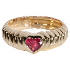 Tiffany & Co. Vintage Ruby Heart Ring in 18K Yellow Gold