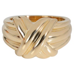 Tiffany & Co. Anello Vintage Signature X in oro giallo 18K