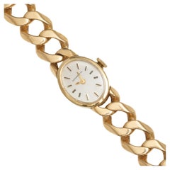 Tiffany & Co Montre-bracelet vintage authentique en or 14 carats signée
