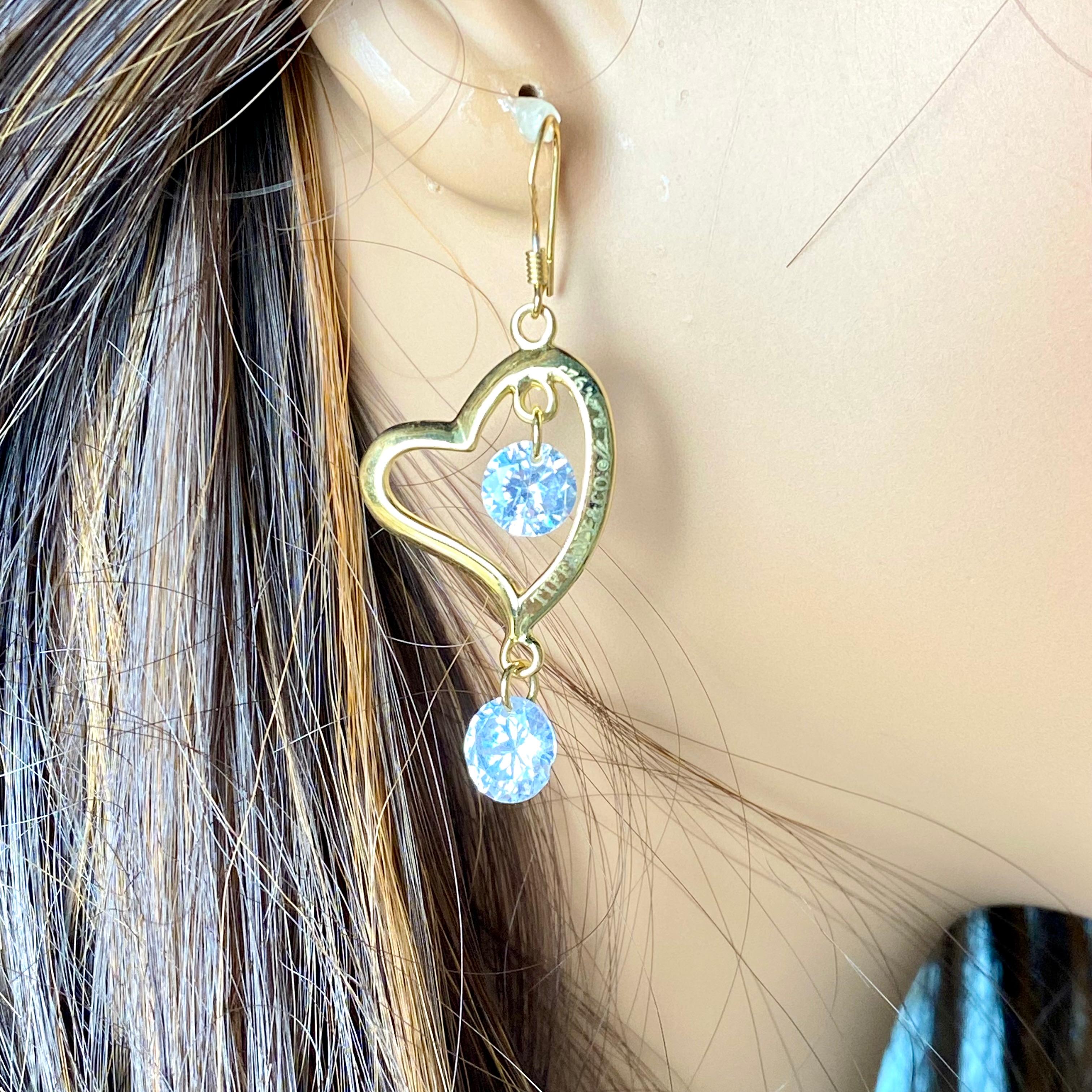 tiffany and co earrings heart gold