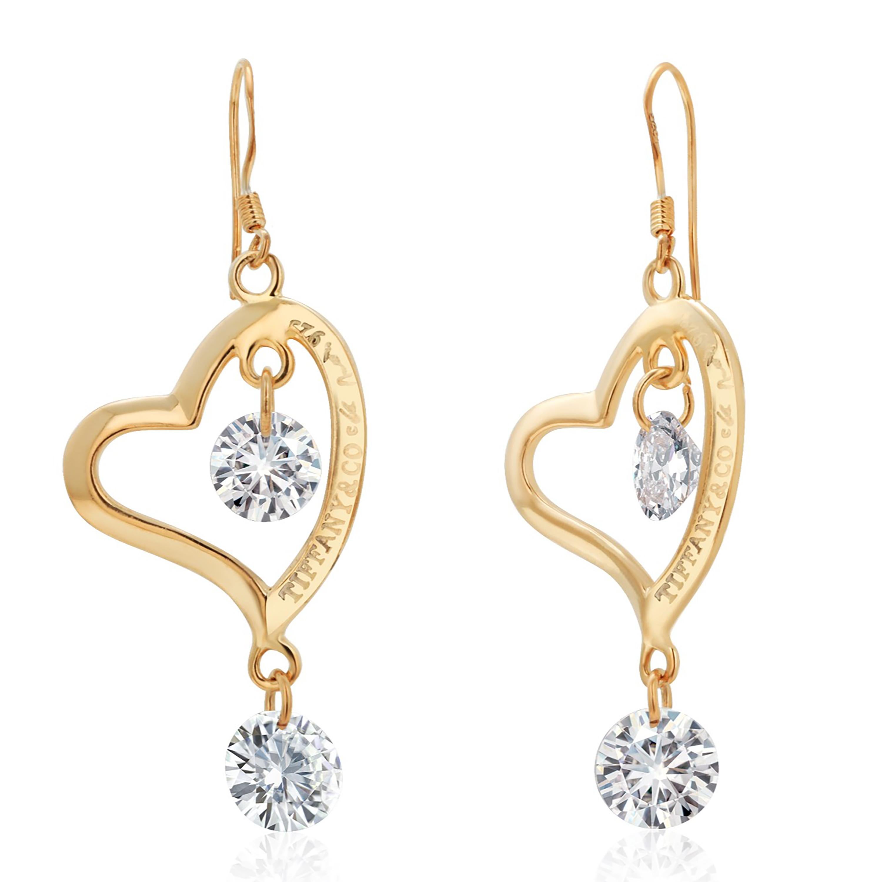 tiffany heart earrings dangle