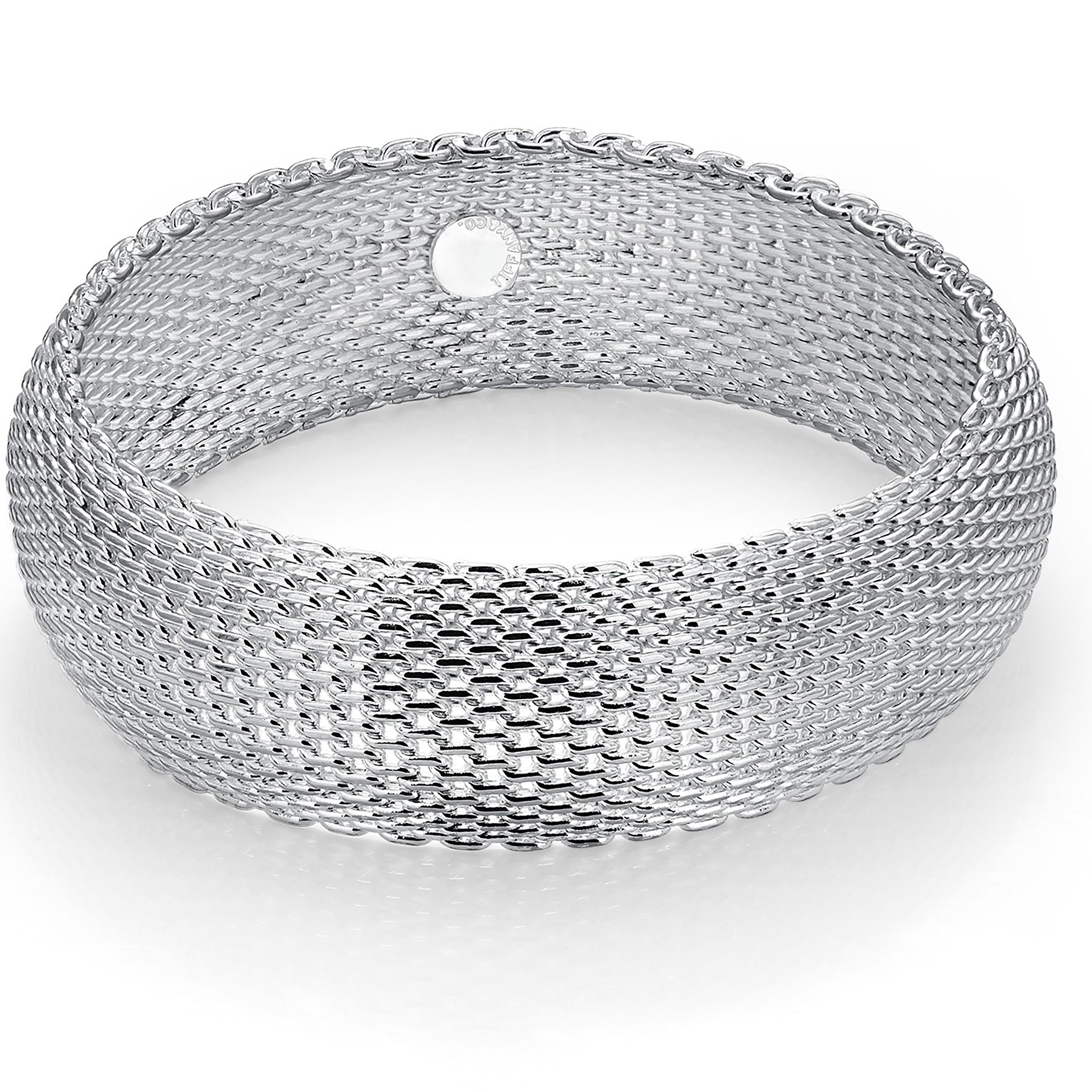 silver mesh bracelet tiffany