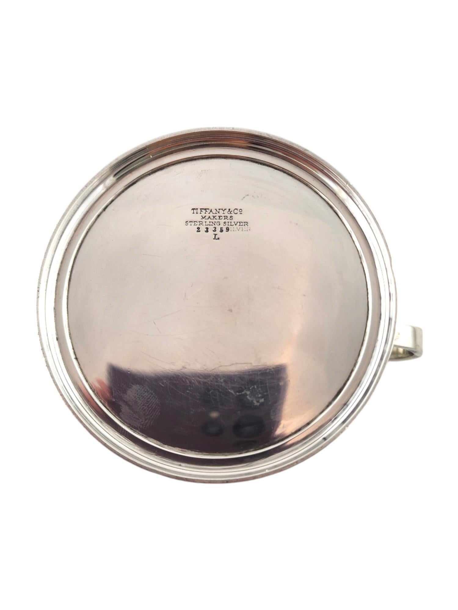 Tiffany & Co Vintage Sterling Silver Creamer Pitcher Makers 23359 #19096 For Sale 2