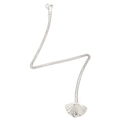 Tiffany & Co. Vintage Sterling Silver Fan Shell Necklace