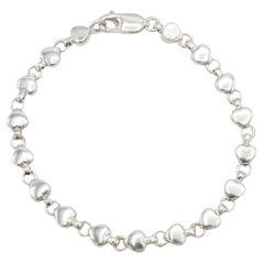 Tiffany & Co. Vintage Sterling Silver Heart Link Bracelet