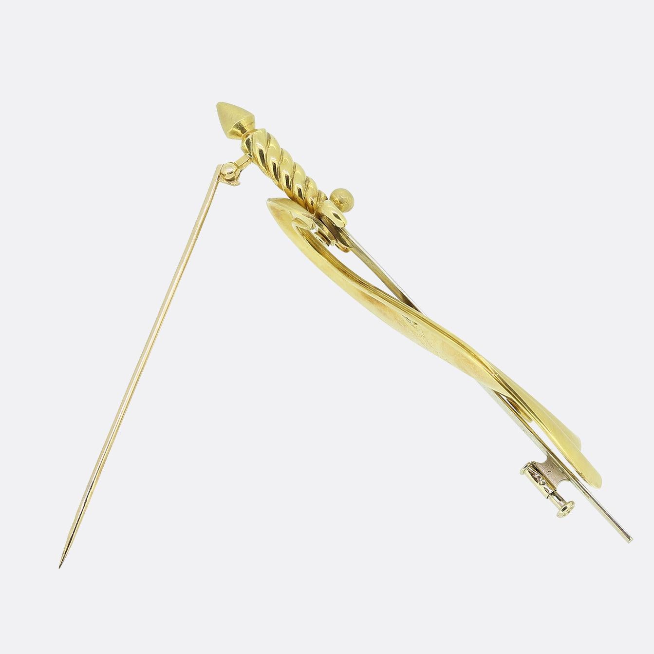 Tiffany & Co. Vintage-Schwert-Brosche im Zustand „Gut“ im Angebot in London, GB