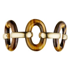 Tiffany & Co. Vintage Tigers Eye Gold Bracelet