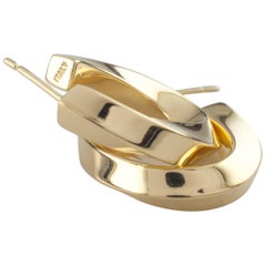 Tiffany & Co. Vintage Twist Hoop Earrings in 18 Karat Yellow Gold