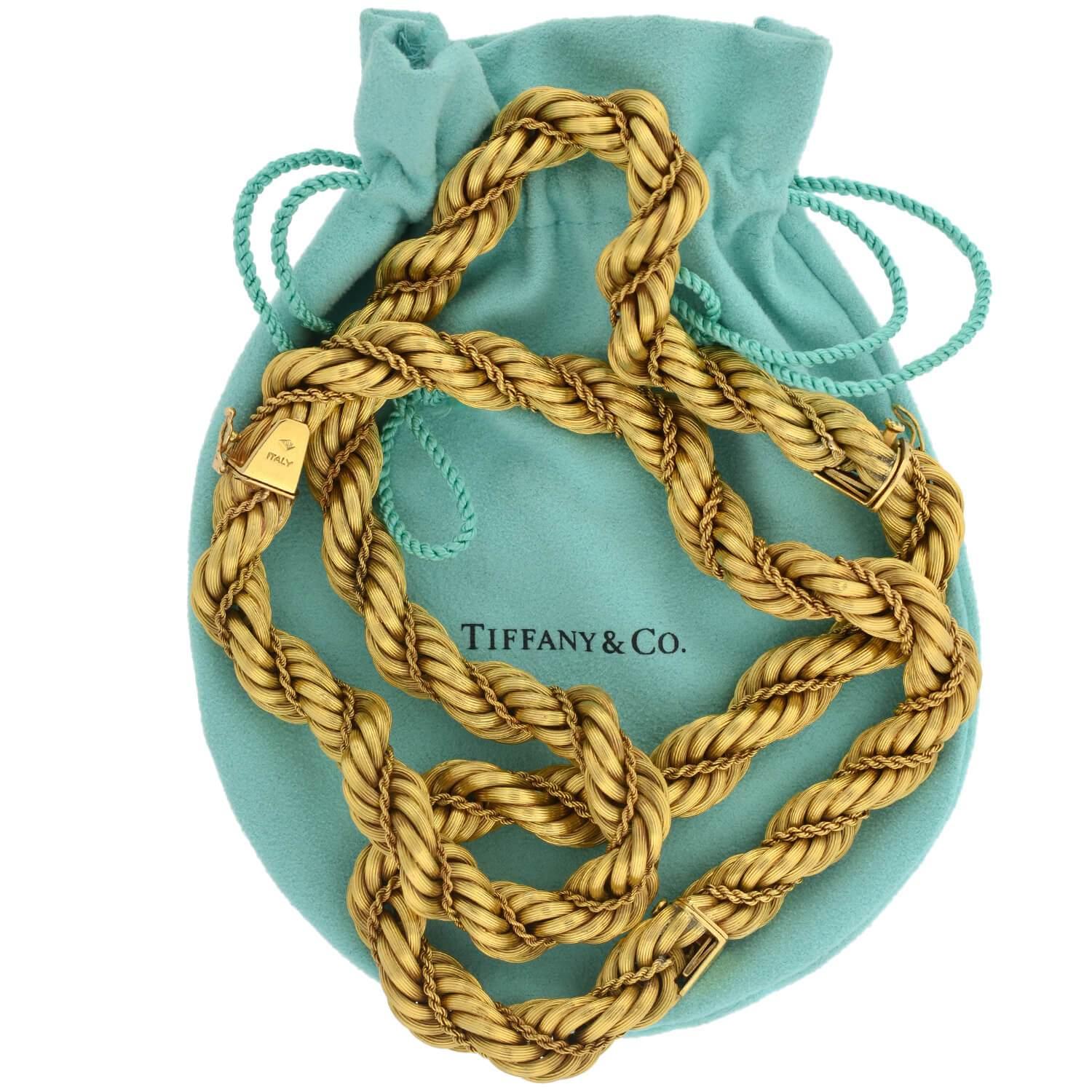 tiffany and co rope necklace