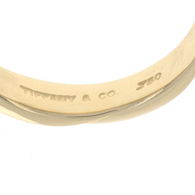 Tiffany & Co. Vintage-Hochzeitsring - Gelbgold 18k Texturierter Ring Größe 5 3/4 im Angebot 2