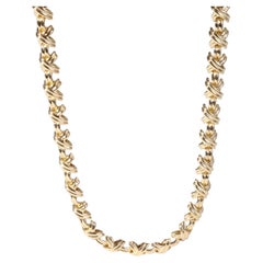 Tiffany & Co. Vintage X Collar Necklace in 18k Yellow Gold