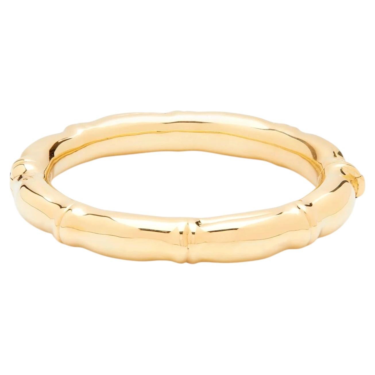 Tiffany & Co Vintage yellow gold Bamboo bangle