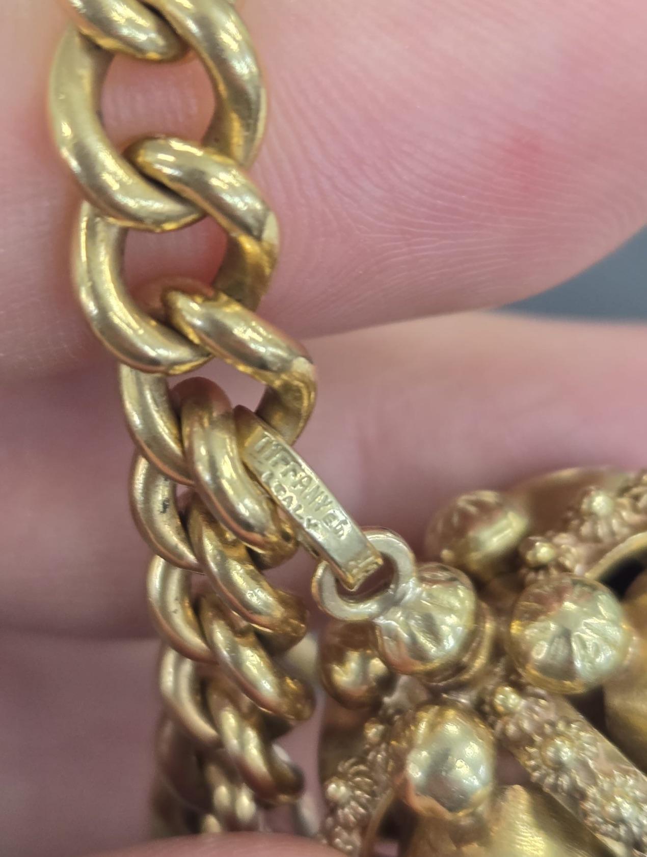 Tiffany & Co. Vintage Yellow Gold Charm Bracelet 1
