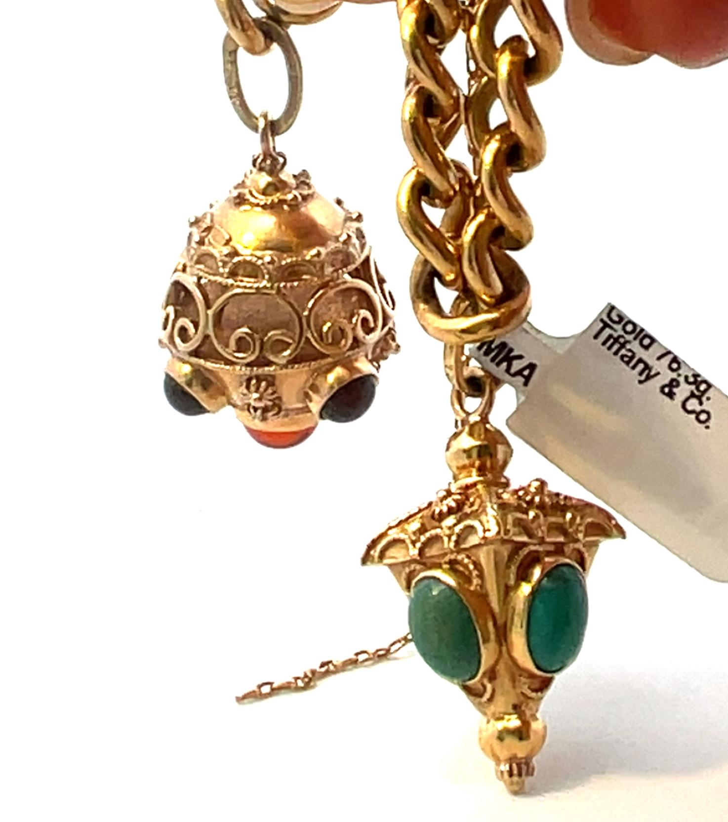 Tiffany & Co. Vintage Yellow Gold Charm Bracelet 4