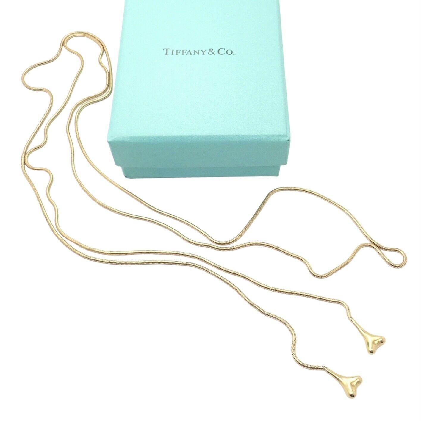 18k Yellow Gold Extra Long Necklace by Tiffany & Co.
Details:
Length: 49