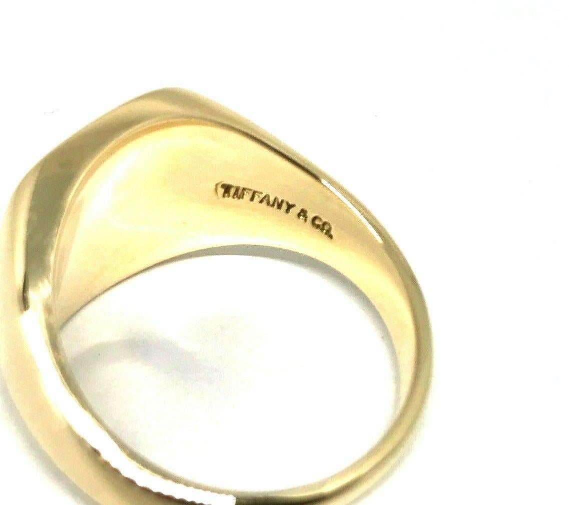 tiffany gold signet ring