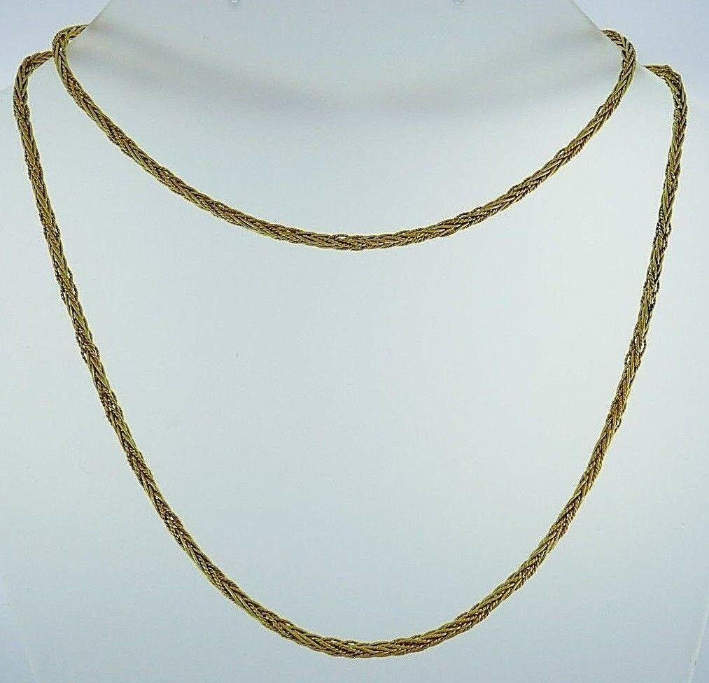 vintage yellow gold necklace