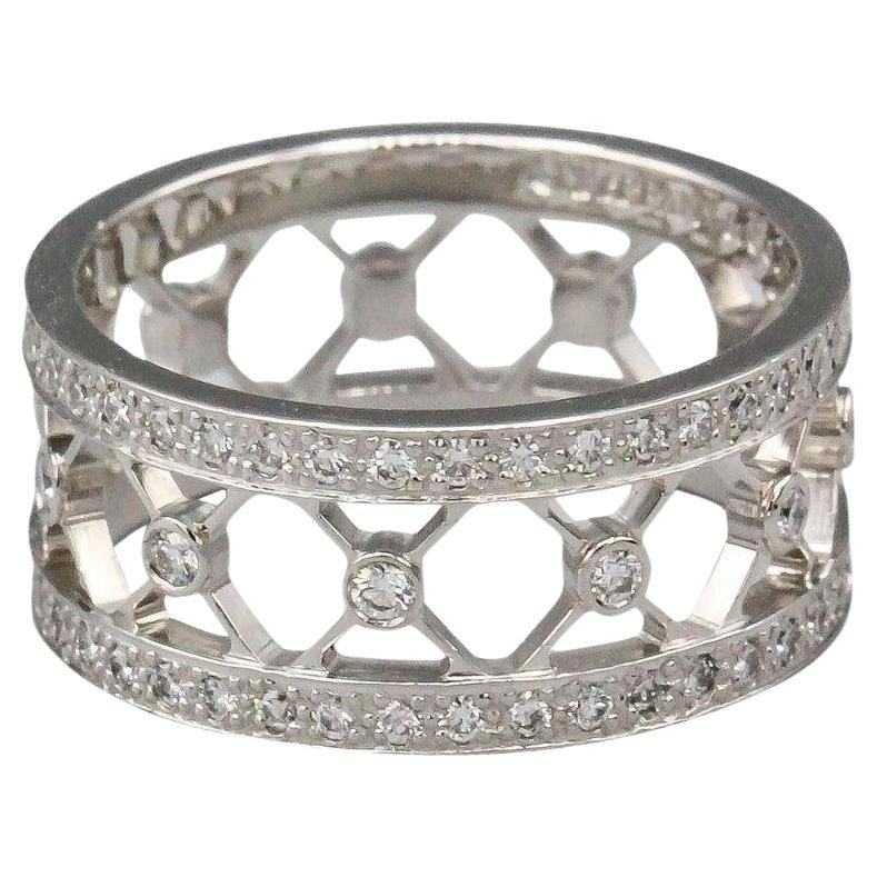 Tiffany & Co. Anillo Voile de diamantes y platino sz. 5.25