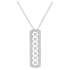 Tiffany & Co. Voile Platinum 0.30ct Diamond Bar Necklace TI11-031326