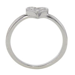 Tiffany & Co. VS Diamond Hearts 3-Stone Pave Ring in Platinum