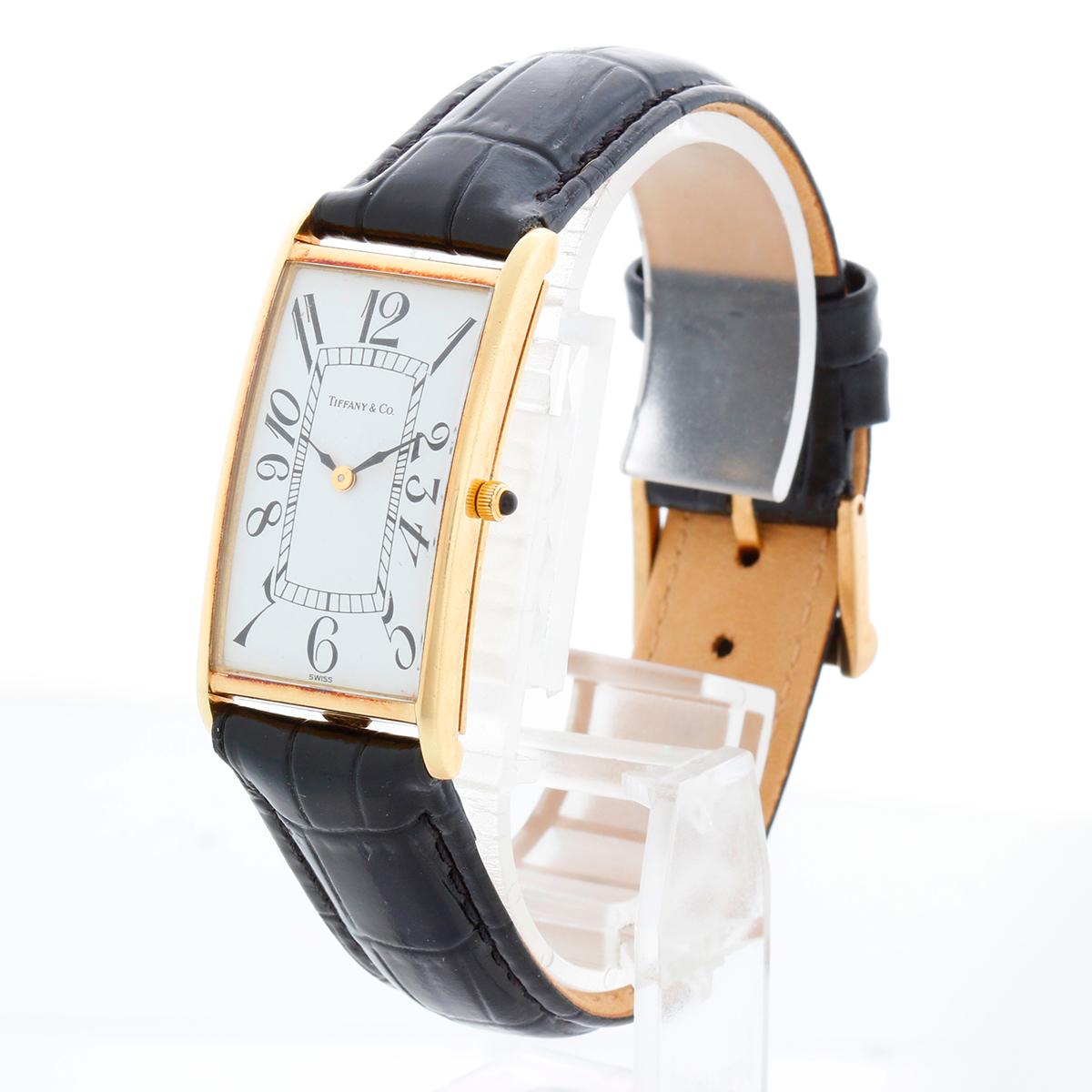 Tiffany & Co. Waldan nº 1 Posible Prototipo Raro Reloj Tanque de Oro Amarillo para Dama en Excelente estado para la venta en Dallas, TX