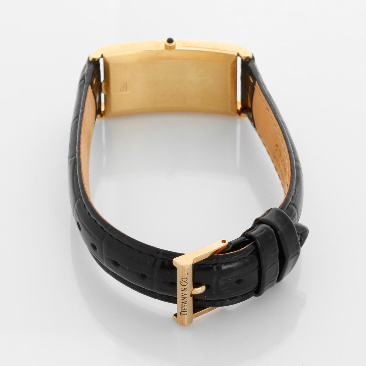 Tiffany & Co. Waldan nº 1 Posible Prototipo Raro Reloj Tanque de Oro Amarillo para Dama en venta 1