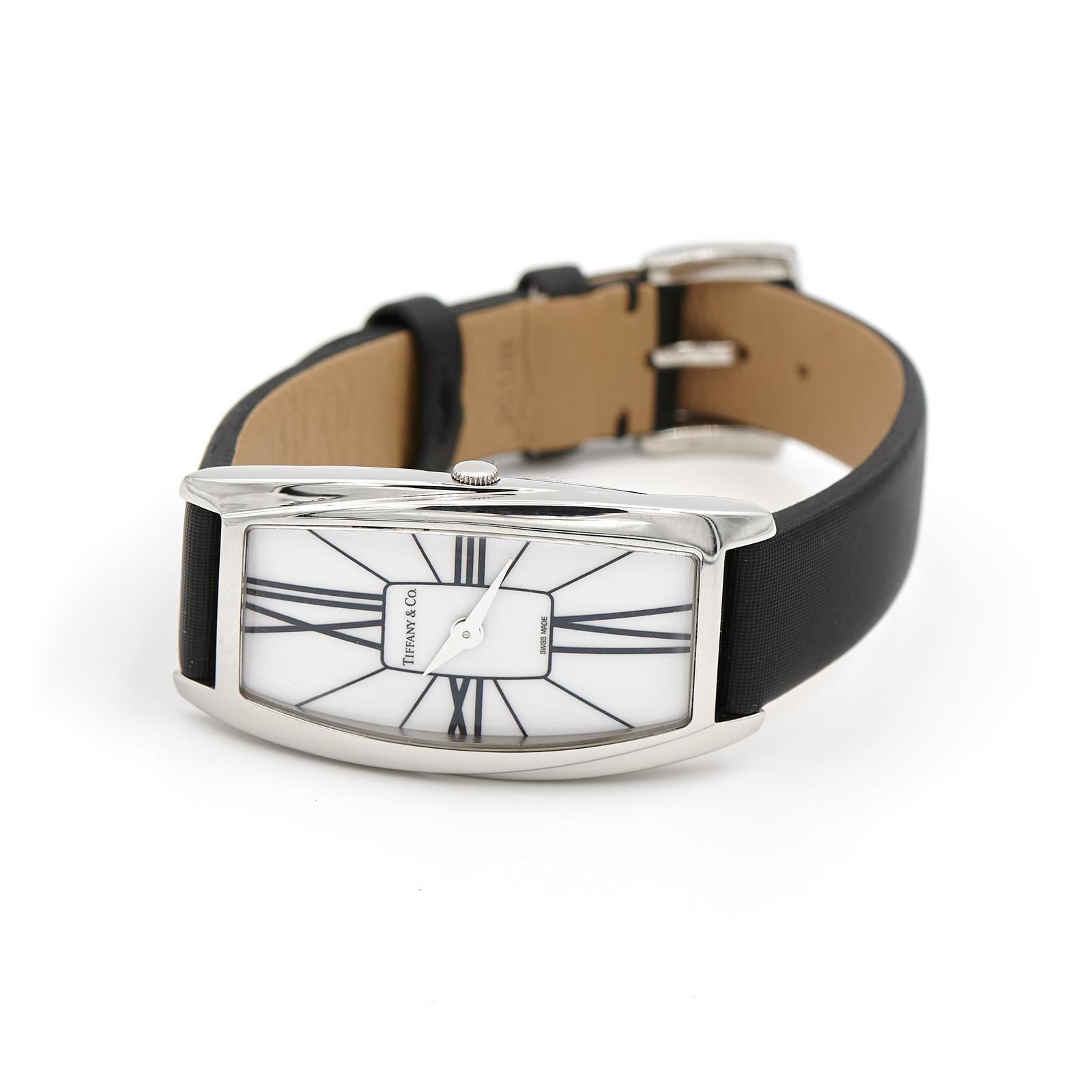 Tiffany & Co Uhr Gemea Stahl im Zustand „Hervorragend“ im Angebot in PARIS, FR
